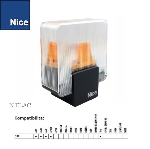 signálna lampa LED číra ERA LIGHT 90-240 V/ AC s integrovanou anténou 433.92MHz, 155x130mm, náhrada za EL