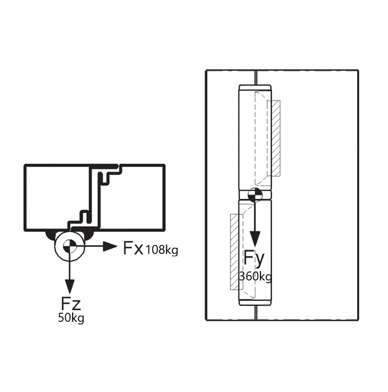 C255/140x20 pánt dvojdielny 140x20mm