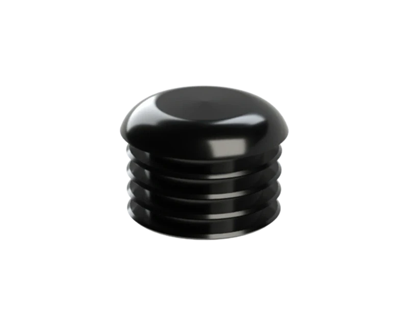 ZOR28BLACK Vnútorná krytka guľatá ø 28 mm, plastová, čierna