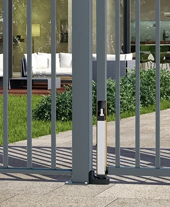 INTERIO - LOCINOX® INTERIO - zabudovaný hydraulický zatvárač pre krídlové brány do 150 kg / 1.5 m, otvárateľný do 125°