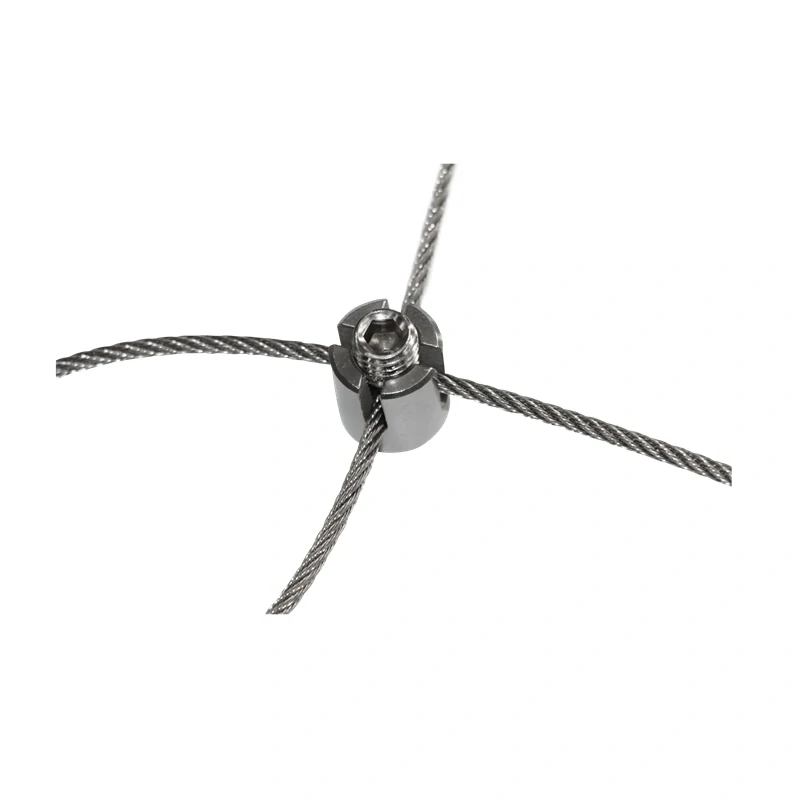 EB1-LVX Úchyt pre nerezové lanko ø3-5mm, brúsená nerez AISI304