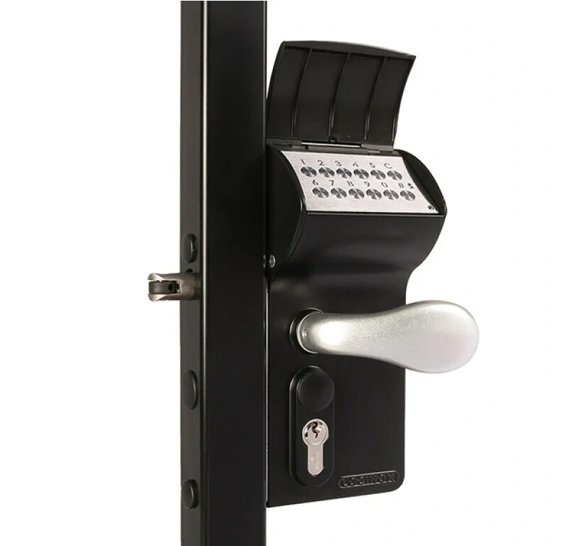 ZIVL Strieborná  - LOKQ4040Y2L-VCAC LOCINOX® Elektronický kódový zámok pre profil 40 až 60mm, možnosť úpravy PIN kódu