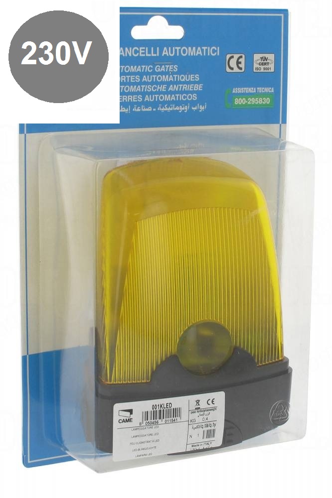 CAME KLED230 výstražná blikajúca lampa 230V s LED žiarovkou