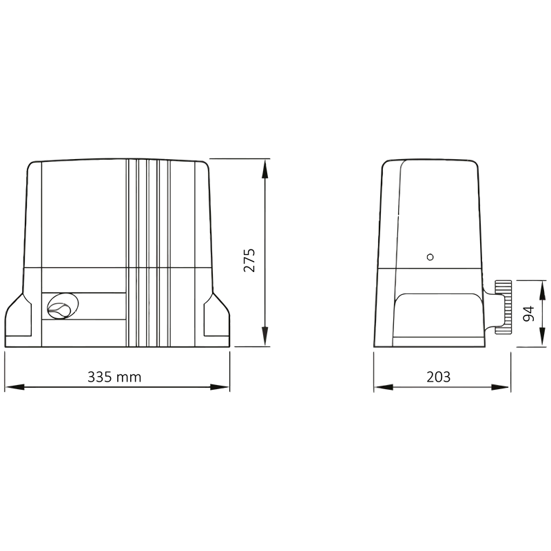 THOR motor pre posuvné brány do 1500 kg