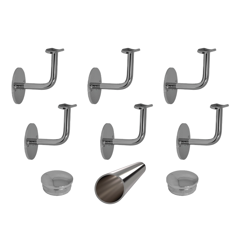 EL1-M350 - 4ks úchyt, madlo ø 42.4mm s ukončením