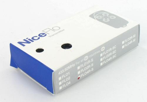 NICE FLO4R vysielač 4 kanálový, plávajúci kód, 433,92MHz, séria Flor