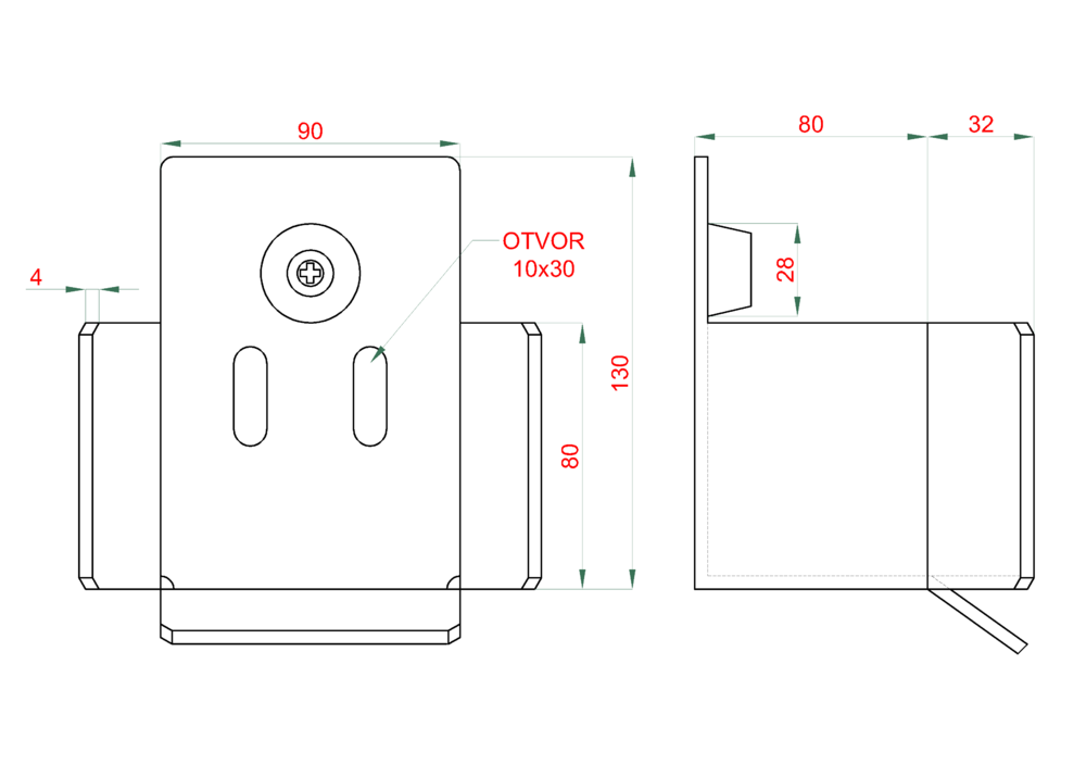 C Set-P-4/Fe-K PICCOLO-Klasik samonosný systém 69x69x4mm posuvnej brány do 200kg/4,5m otvor (C399P-4/ Fe 1x6m čierný profil, C395KIT/ P-K 1ks) intenzívna prevádzka