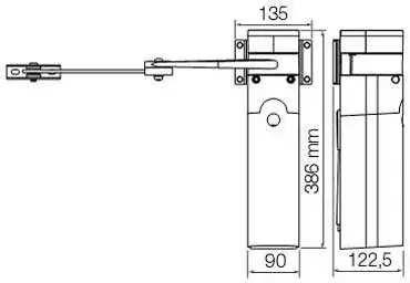 NICE Walky Kit1024 sada pre jednokrídlovú bránu do 1,8m / krídlo, 1x WL1024C, 1x WLA1, 2x ON2E, 1x OXIBD