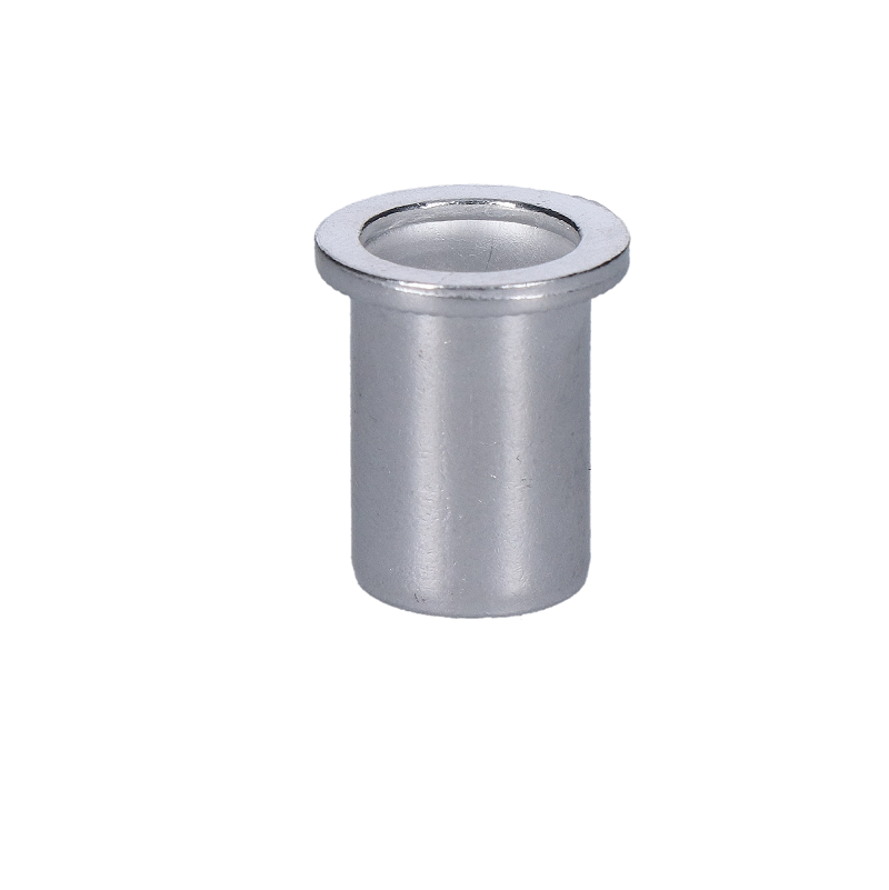 M8 FH-RB/AL hliníková, nitovacia matica, plochá hlava, hladký driek