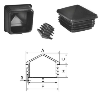 ZKK25x25	Štvorcové so strieškou, materiál polyetylén, Zelená, Čierná, Šedá