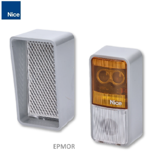 Nice EPMOR reflexné fotobunky, dosah do 15m, 1 pár