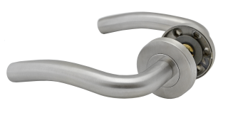 DOPREDAJ - EB1-KLD05 kľučka nerezová (pár) bez dolnej rozety, balenie: 2ks kľučka + príslušenstvo k montáži, brúsená nerez K320 /AISI304