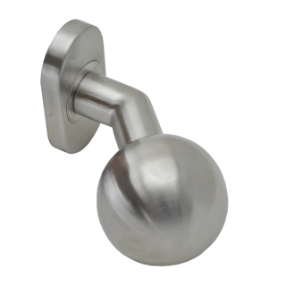 EB1-KGO11N-L guľa ku kľučke s oválnou rozetou, otočná, ľavá, bal. : 1 ks, brúsená nerez K320 /AISI304