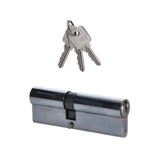 VL50N Cylindrická vložka EURO 25/25 mm, niklová, 3 kľúče