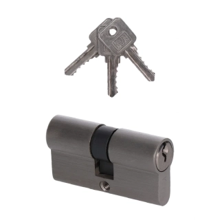 VL60VDV cylindrická vložka 30x30mm, nikel satina, 3 kľúče, skrutka M5x65mm