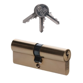 VL80 Cylindrická vložka EURO 40/40 mm, mosadzná, 3 kľúče