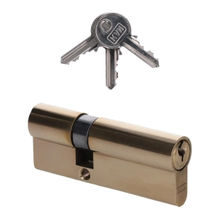 VL81 Cylindrická vložka EURO 30/50 mm, mosadzná, 3 kľúče