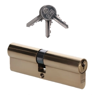 VL95 cylindrická vložka 45x50mm, mosadzná, 3 kľúče, skrutka M5x65mm