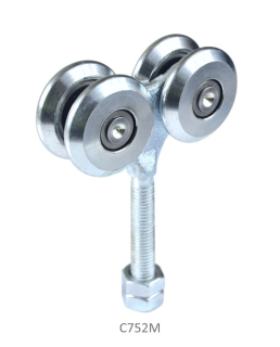 C752M vozík pre závesný systém, 4 kolieska, do 220kg, uzatvorené ložiská, pre profil C920M