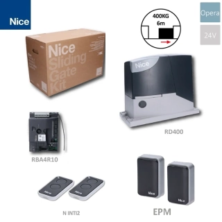 NICE ROAD 400 KIT Z, 2x vysielač, 1x EPM foto, sada pre bránu do 400kg/ prejazd 6m