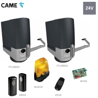 CAME FTL – Komplet set pre 2-krídlovú bránu, 1ks FTL20DGC + 1ks FTX20DGS + 1ks AF43S + 1ks DIR10 +1ks AT04EV +1ks KLED24
