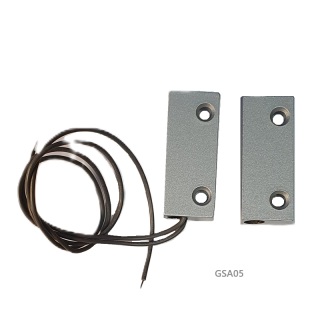 GSA05 povrchový magnetický spínač MS-05, kovový na použitie v exteriéry, rozmer 48x20x9mm, dosah 1cm