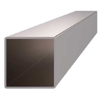 EB1-JK100 profil uzatvorený 100x100x2.0mm, kartáčovaná nerez /AISI304, cena za kus