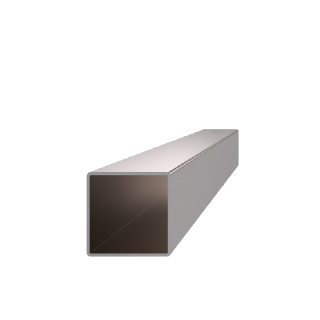 EB1-JK25 profil uzatvorený 25x25x2.0mm, brúsená nerez K320 /AISI304, cena za 1m kus