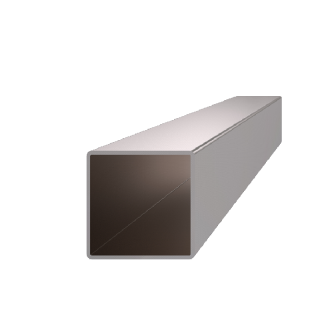 EB1-JK40 profil uzatvorený 40x40x2.0mm, brúsená nerez K320 /AISI304, cena za 1m kus