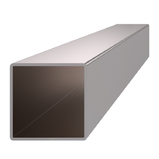 EB1-JK80 profil uzatvorený 80x80x2.0mm, kartáčovaná nerez /AISI304, cena za 1m kus