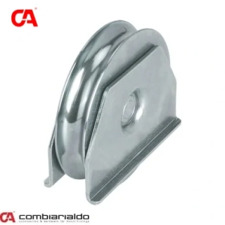 C415/80/20 kladka ø 80mm na privarenie Combi Arialdo, U20 profil, nosnosť 200kg