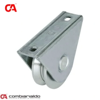 C411/60 V profil  kladka ø 60mm s oporou Combi Arialdo, V profil, nosnosť 100kg