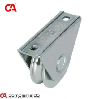 C410/60/16 Vodiace koliesko ø 60mm s oporou Combi Arialdo, pre profil C902/16, nosnosť 100kg