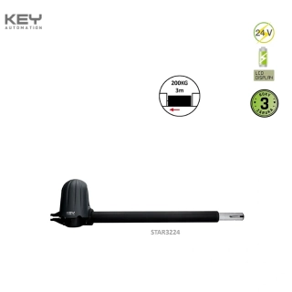 KEY 900STAR3224 samostatný pohon (POZOR BEZ ENCODERA) pre krídlovú bránu do 3m / krídlo, STAR3224KR-L (ľavý)