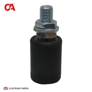 C453 gumený vodiaci valček ø40, H-60mm, závit M16 pre horné vedenie posuvnej brány