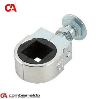 C845/M22/40 mm záves nastaviteľný M22 na upnutie štvorhranu 40x40mm