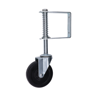 W490 Spodné vodiace koliesko 4` pre krídlové brány, s pružinou, nosnosť 70KG, pozinkované