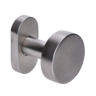 EB1-GOP02 guľa plochá ku kľučke s oválnou rozetou, pevná, bal. : 1 ks, brúsená nerez K320 /AISI304