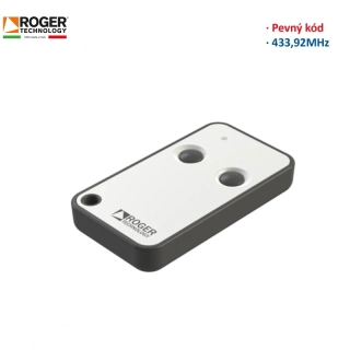 E80/TX52R/2 Diaľkový ovládač Roger  2 kanálový ovládač, 433,92 MHz