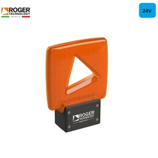 Roger FIFTHY/24/OR- LED blikajúce svetlo série FIFTHY 24V s integrovanou anténou, oranžová farba