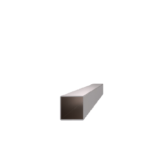 EB1JK12 profil uzatvorený 12x12x1mm, brúsená nerez K320 /AISI304