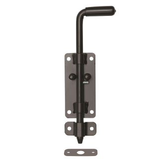 ZR222Fe - rígeľ ø 12mm, L: 220mm, povrch čierny lak s protikusom