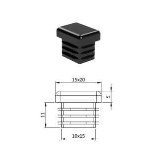 ZP15x20 Obdĺžnikové, materiál polyetylén,  Antracit, Biela, Čierna, Šedá