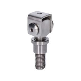 EB1-ZA16 - Navárací záves M16, otvárateľný 90°, nastaviteľný 1D, brúsená nerez / AISI 304