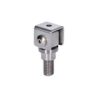 EB1-ZA14 - Navárací záves M14, otvárateľný 90°, nastaviteľný 1D, brúsená nerez / AISI 304