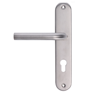 EB1-KSO1 štítová kľučka (pár) na oválnych štítoch, balenie: 2ks štítová kľučka, brúsená nerez K320 / AISI304