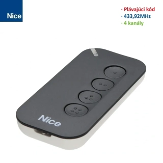 Nice MYGO4 Vysielač 4-kanálový, plávajúci kód, 433,920 MHz