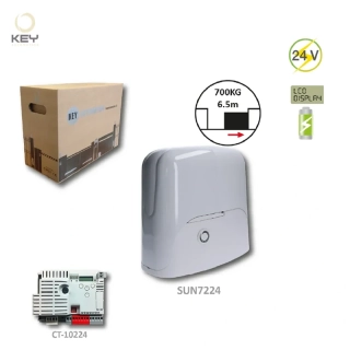 KEY KIT-SUN7224 - 1x SUN4224,1xCT-10224, 2x SUB44R,1x FT-22, motor pre posuvnú bránu do 700kg/ 7m