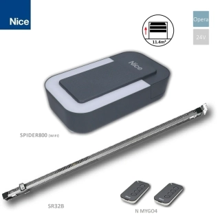 NICE SPIDER32BDWKCE sada s WIFI, 1x SNA20R10, 1x MYGO4, 3m SR32B, pre sekcionálnu bránu do 11,4m2,