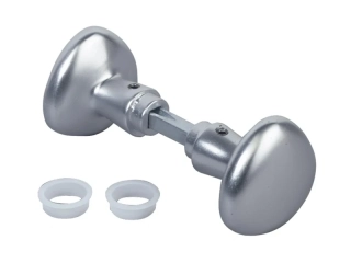 3006R LOCINOX® 3006R klučka - otočná guľa, materiál: eloxovaný hliník (strieborný), hriadeľ 8x8x90 mm, cena za PÁR